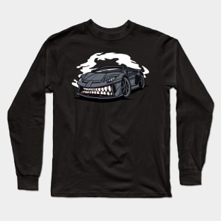 SHARK MONSTER CAR Long Sleeve T-Shirt